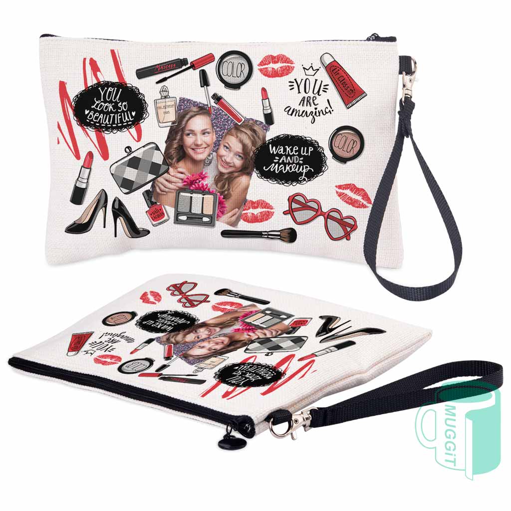 Personalised Cosmetic Bag Canvas Cosmetic WISHMORE PTY LTD
